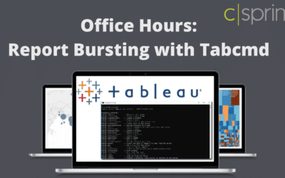 Tableau Office Hours: Report Bursting with Tabcmd